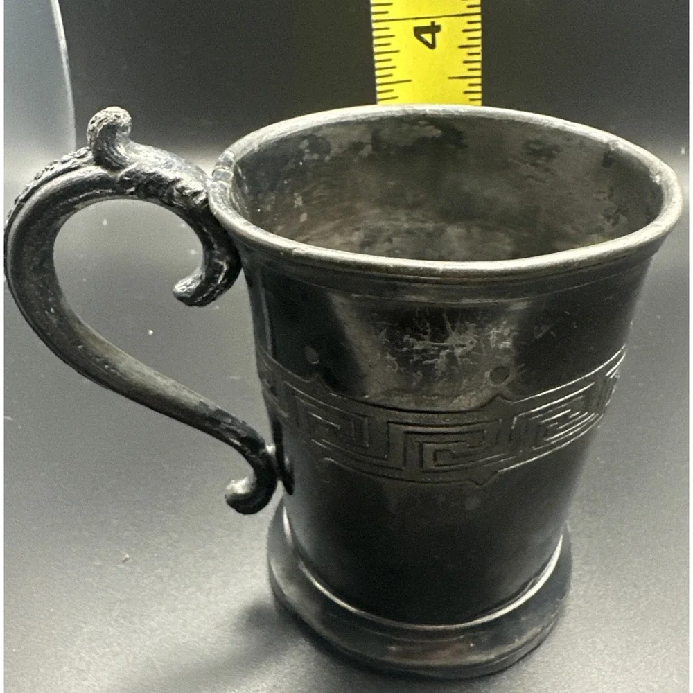 Meriden Silver Company #33 Engraved   Mug Antique